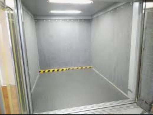 automatischer silberner Aufzug der Fracht-30kw für kundengebundene Handelsgröße