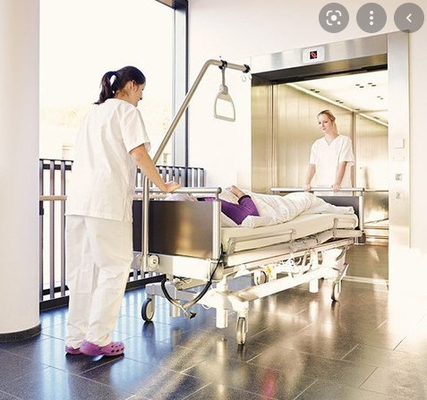 800KG 4.0m/s Prüfer-Machine Room Less-Aufzug des Krankenhaus-Bett-Aufzugs-VVVF