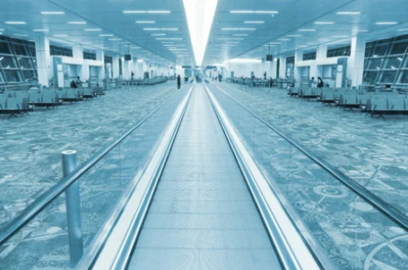 Der 11 Grad-Flughafen-beweglicher Gehweg VVVF steuerte Aluminiumlegierungs-Rollsteige
